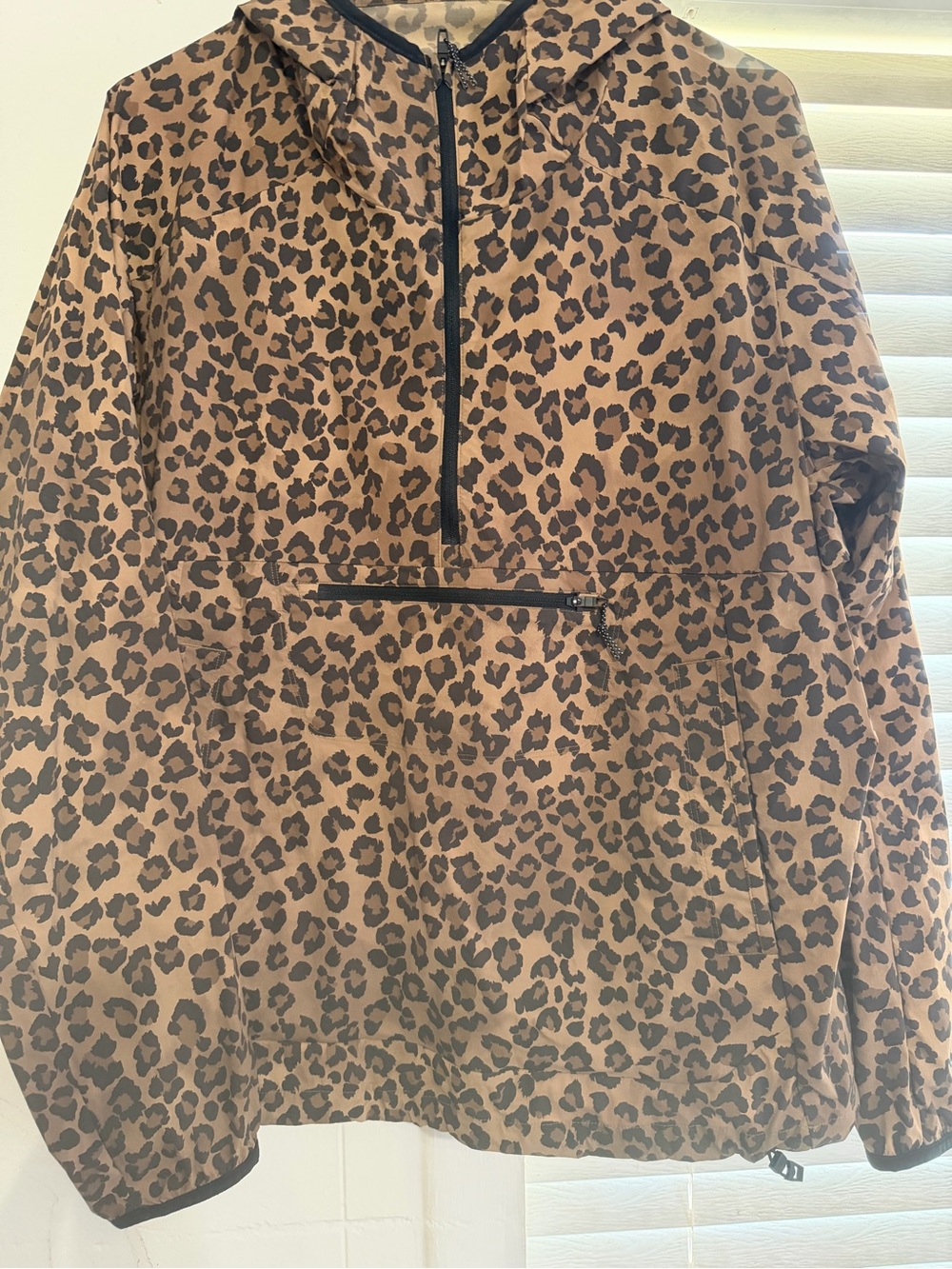 lululemon Leopard Print Hooded Anorak